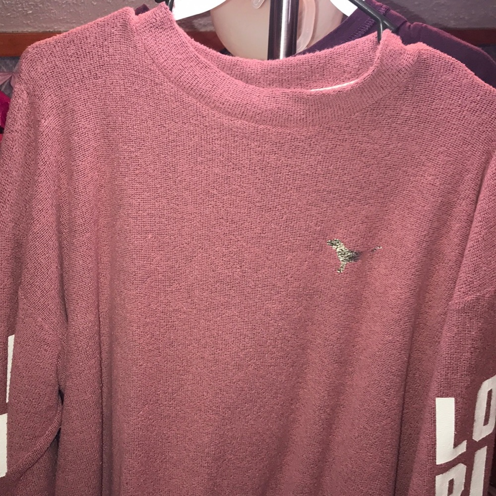 pink long sweater